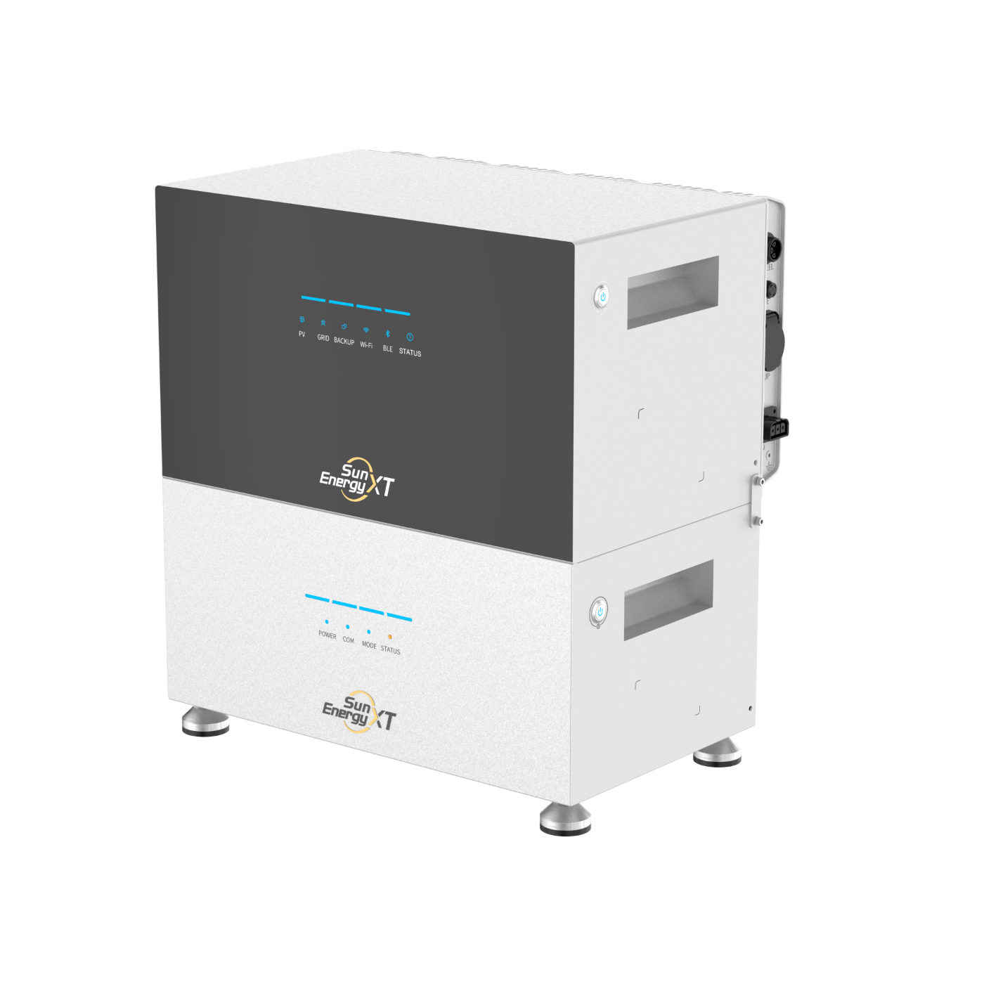 SunEnergyXT 500 PRO all-in-one head and battery unit, side view